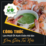 Cách làm muối ớt xanh chấm hải sản