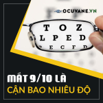 Mắt 9/10 là cận bao nhiêu độ